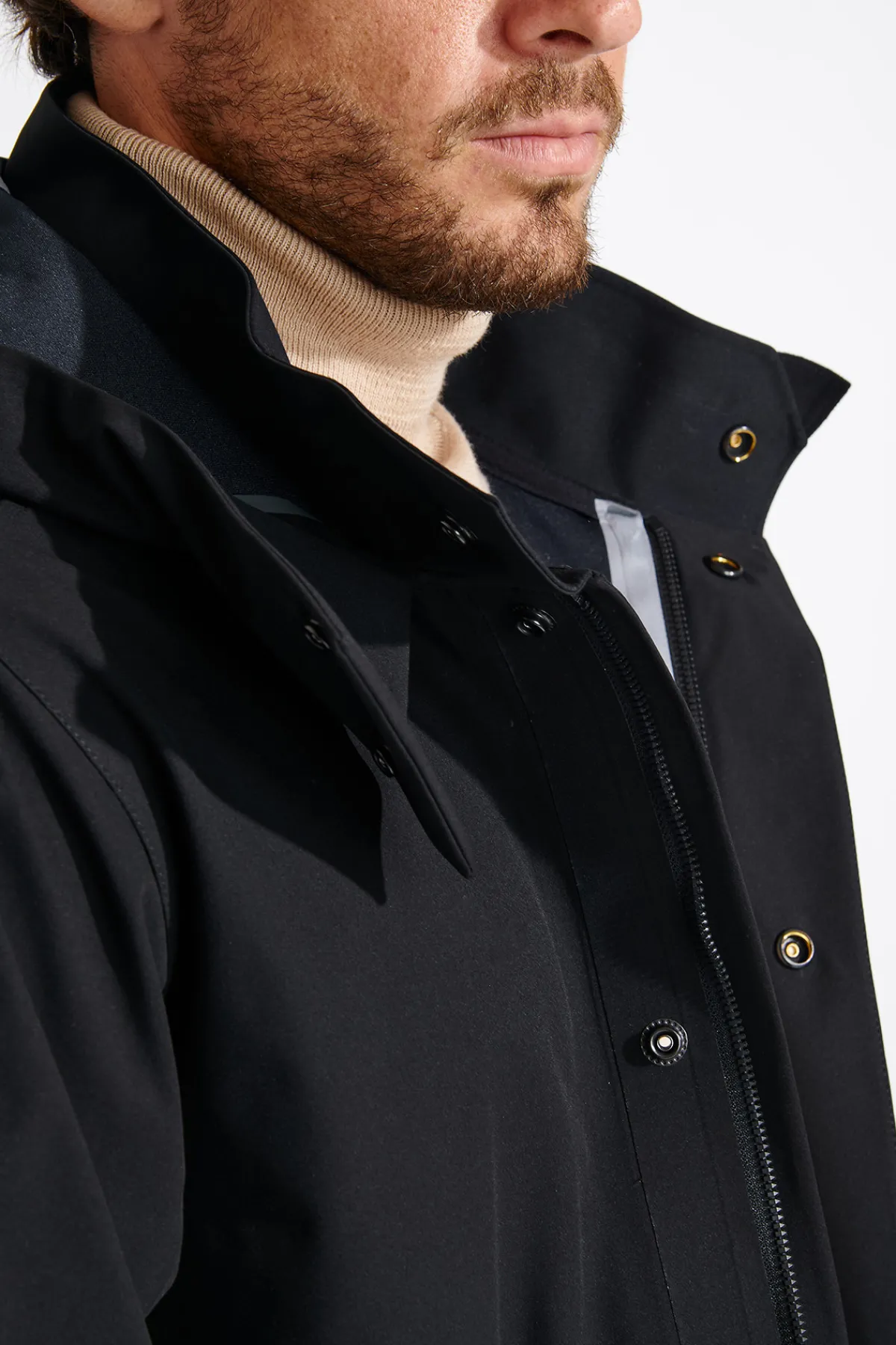 Cala 1789 Manteau imperméable noir LOUIS TELLARO Fashion