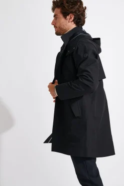 Cala 1789 Manteau imperméable noir LOUIS TELLARO Fashion