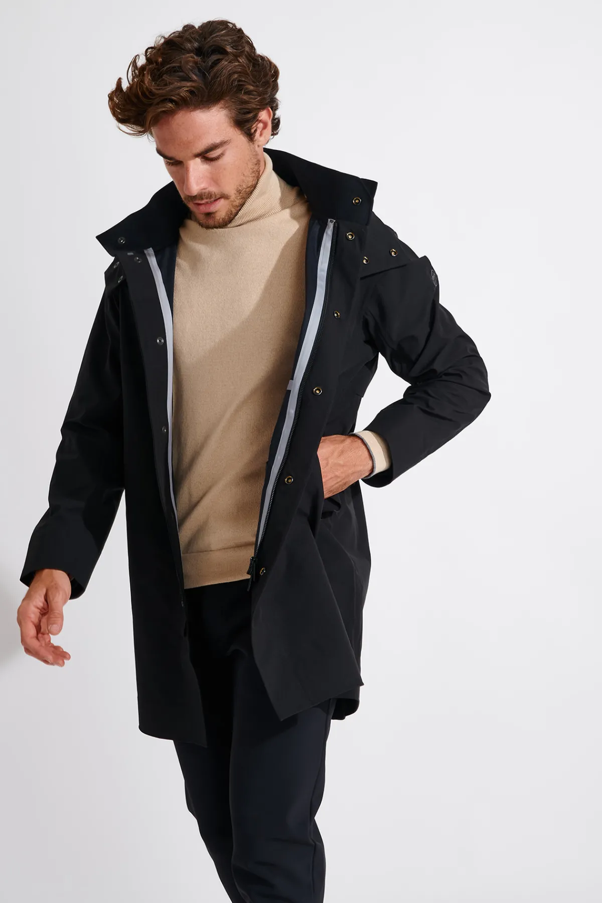 Cala 1789 Manteau imperméable noir LOUIS TELLARO Fashion