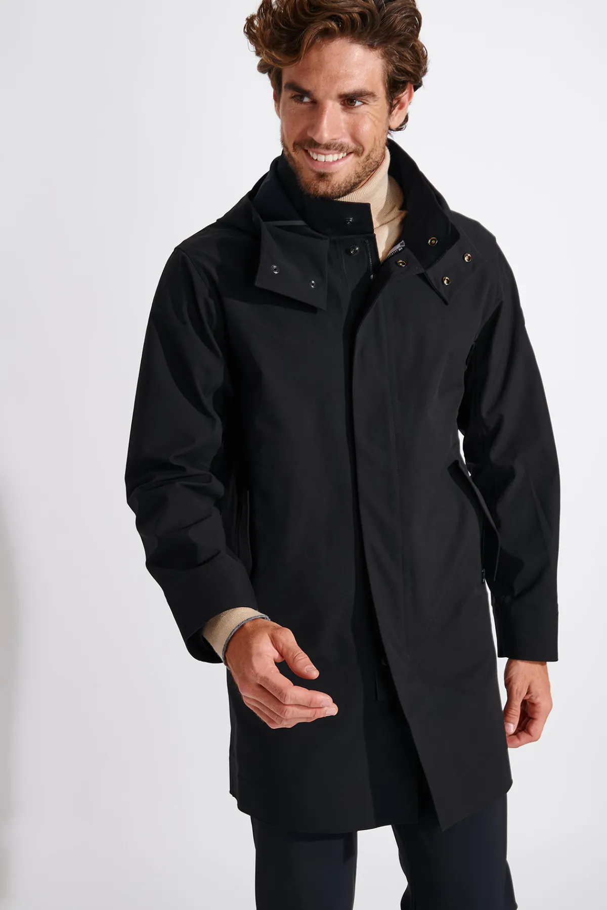 Cala 1789 Manteau imperméable noir LOUIS TELLARO Fashion