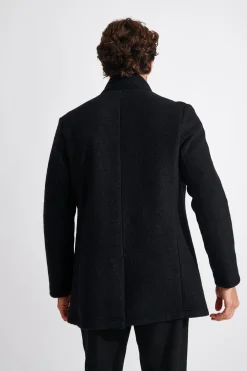 Cala 1789 MANTEAU NOIR UMBERTO KARALIS Fashion