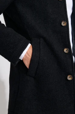 Cala 1789 MANTEAU NOIR UMBERTO KARALIS Fashion