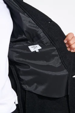 Cala 1789 MANTEAU NOIR UMBERTO KARALIS Fashion