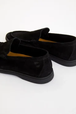 Cala 1789 Mocassin en cuir noir RIMINI HARBOR Discount