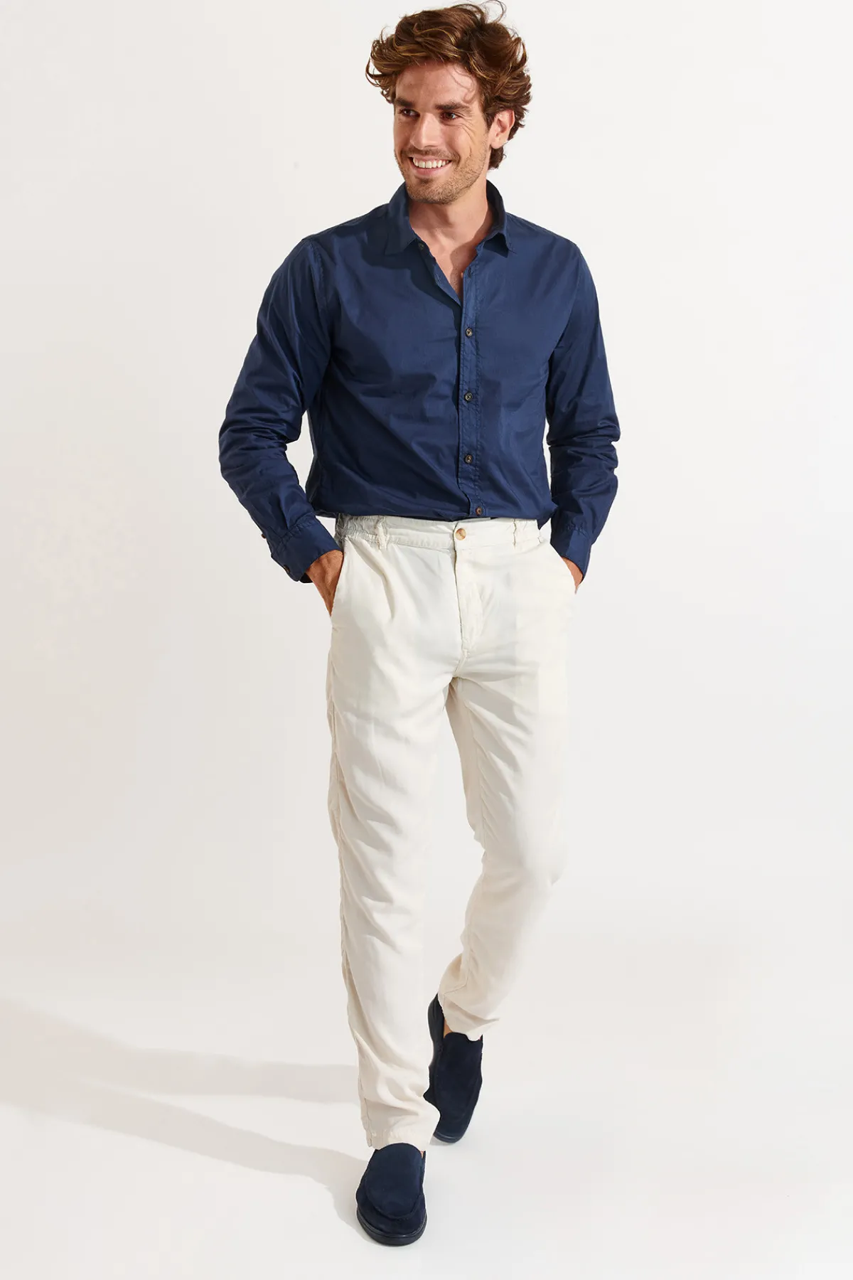 Cala 1789 Pantalon Beige écoresponsable Chino Arenza Clearance