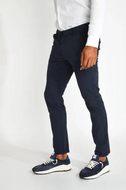 Cala 1789 Pantalon bleu marine ETIENNE MOGLIANO Discount