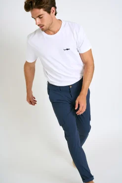 Cala 1789 Pantalon bleu stretch CONOR LESCADA Hot