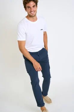 Cala 1789 Pantalon bleu stretch CONOR LESCADA Hot