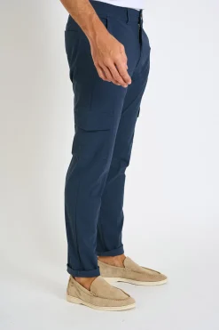 Cala 1789 Pantalon bleu stretch CONOR LESCADA Hot