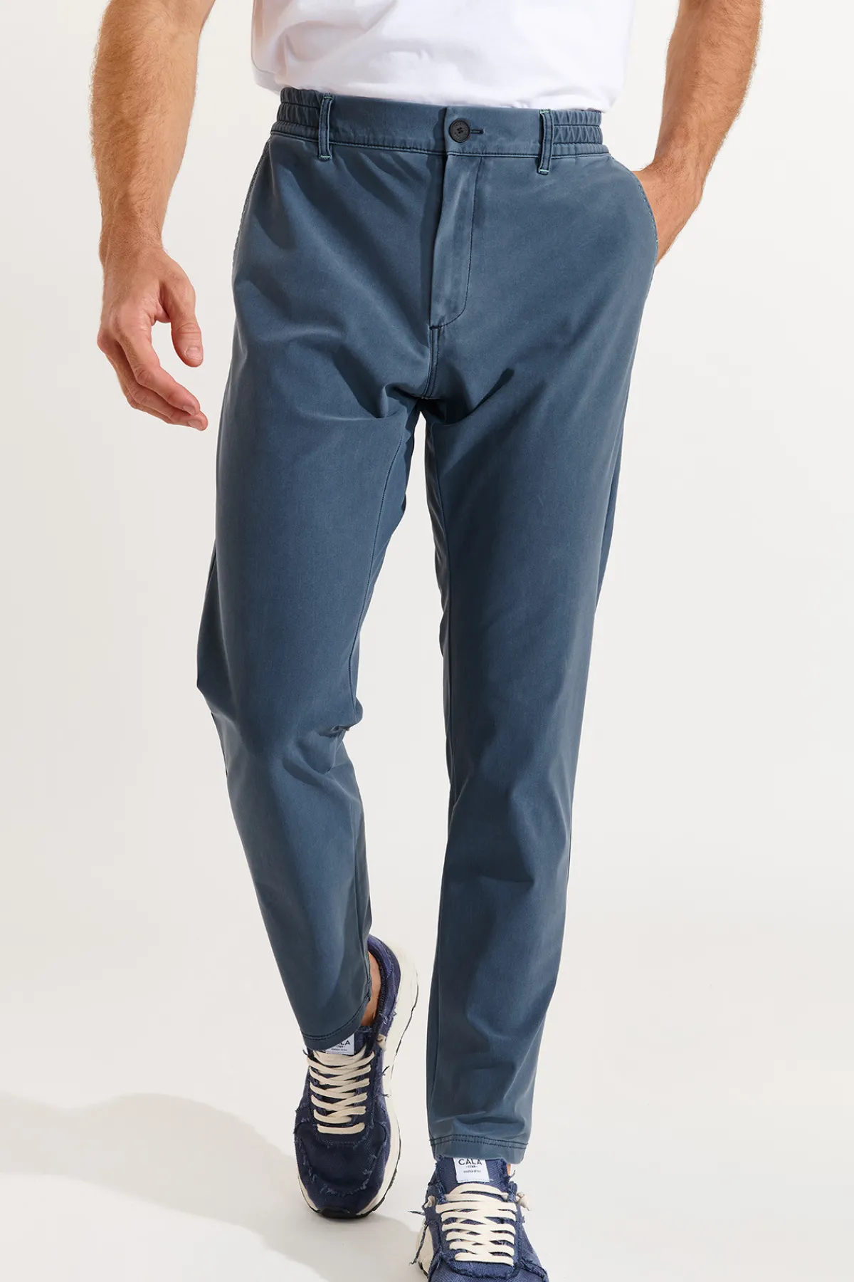 Cala 1789 Pantalon chino bleu ARNO POSITANO Best