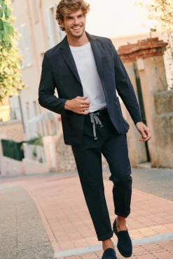Cala 1789 Pantalon marine PAOLO LESCADA Online