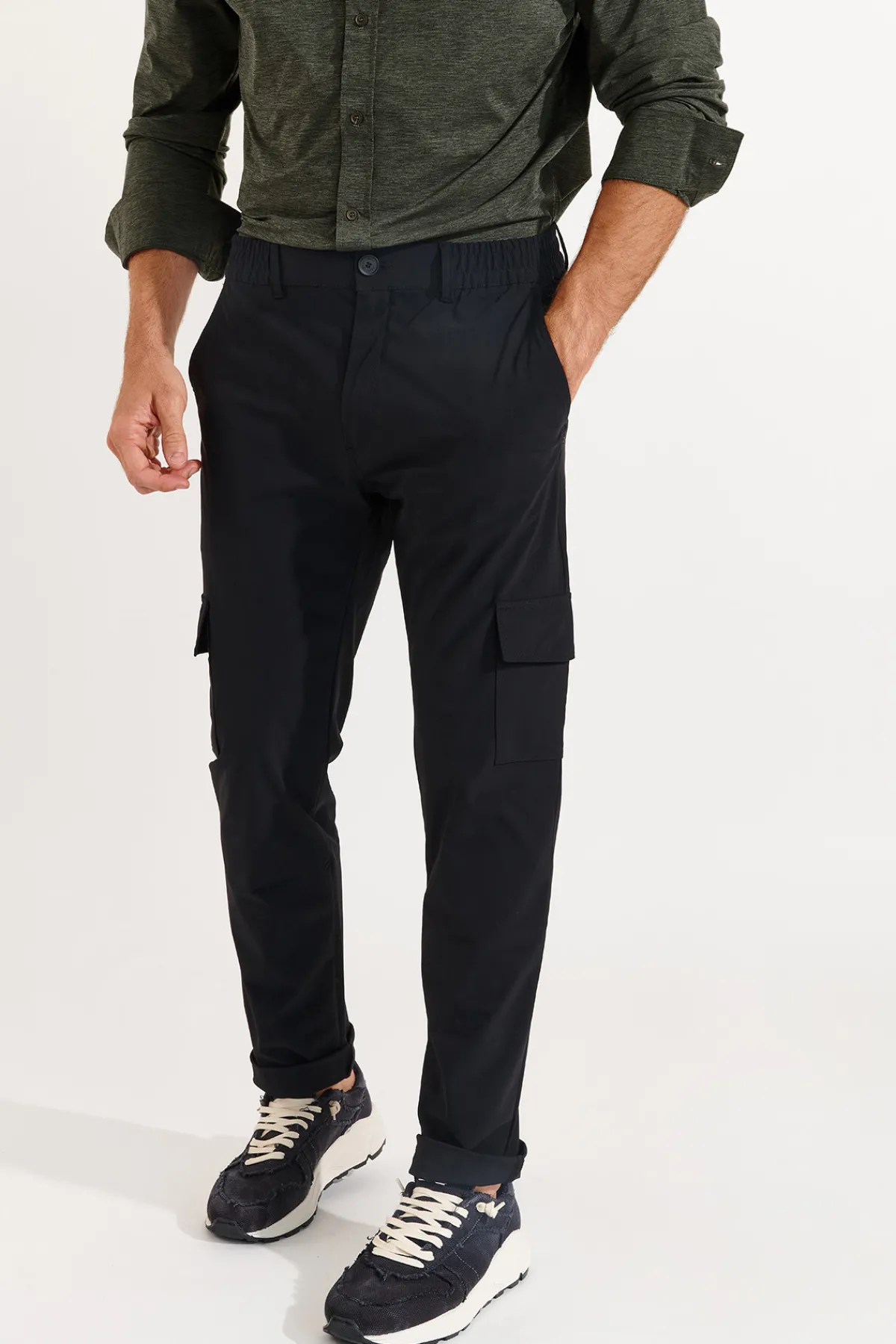 Cala 1789 Pantalon noir stretch CONOR LESCADA New