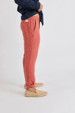 Cala 1789 Pantalon safran en lin Chino Lindye Clearance