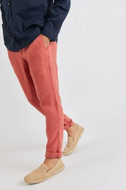 Cala 1789 Pantalon safran en lin Chino Lindye Clearance