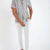 Cala 1789 Pantalon stretch blanc - SERGE LESCADA Clearance