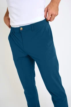 Cala 1789 Pantalon stretch bleu SERGE LESCADA Clearance