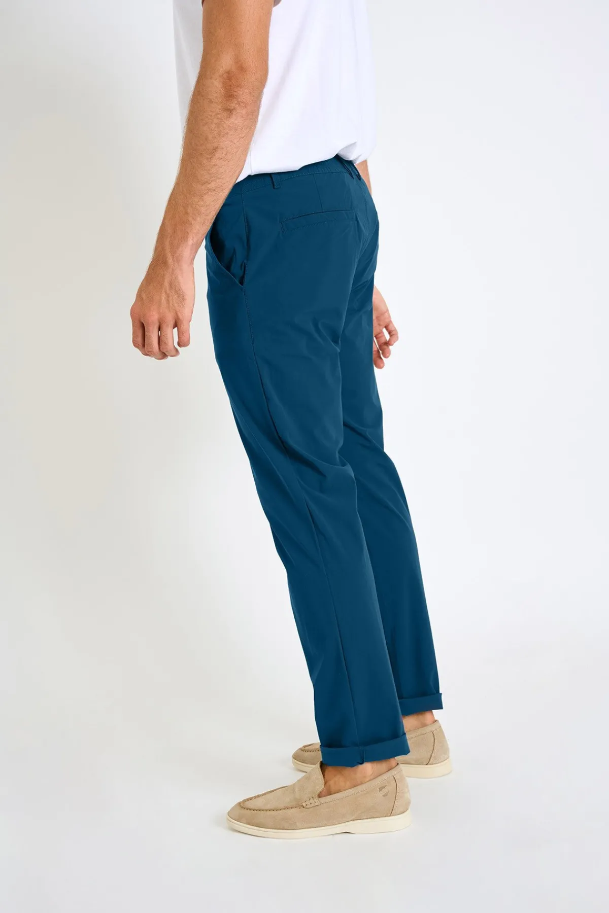 Cala 1789 Pantalon stretch bleu SERGE LESCADA Clearance