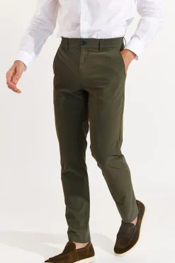Cala 1789 Pantalon stretch kaki - SERGE LESCADA New