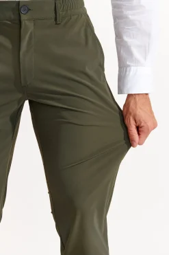 Cala 1789 Pantalon stretch kaki - SERGE LESCADA New