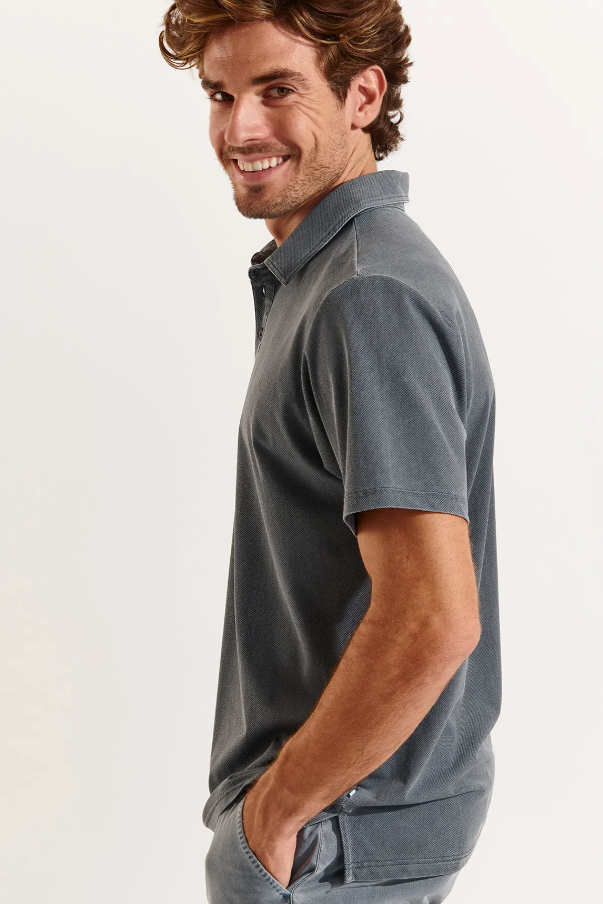 Cala 1789 Polo gris VASCO SORANZO Hot