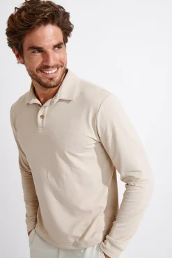 Cala 1789 Polo manches longues beige CARL PAGANI New