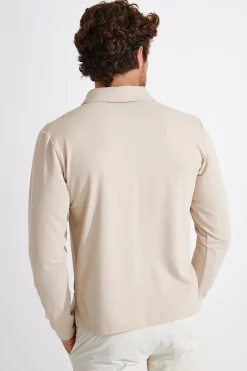 Cala 1789 Polo manches longues beige CARL PAGANI New