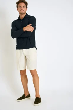 Cala 1789 Polo manches longues bleu marine CARL BAIABLUE Best