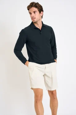 Cala 1789 Polo manches longues bleu marine CARL BAIABLUE Best