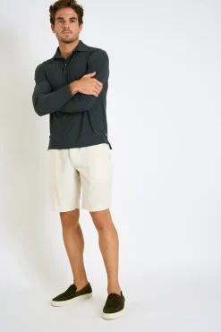 Cala 1789 Polo manches longues gris foncé CARL BAIABLUE Best