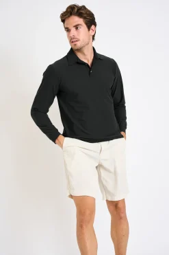 Cala 1789 Polo manches longues noir CARL BAIABLUE Fashion