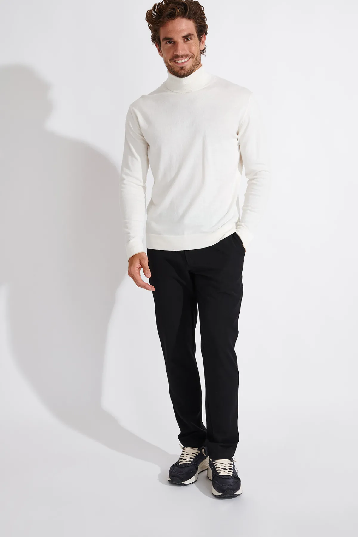 Cala 1789 PULL COL ROULÉ ECRU SILVIO MONZA Fashion