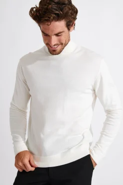 Cala 1789 PULL COL ROULÉ ECRU SILVIO MONZA Fashion