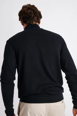 Cala 1789 PULL COL ROULÉ NOIR SILVIO MONZA Clearance