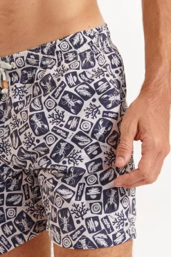 Cala 1789 Short de bain marine MANU CORFOU Fashion
