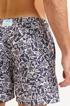Cala 1789 Short de bain marine MANU CORFOU Fashion