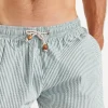 Cala 1789 Short de bain rayé vert SWIMSHORT CALVI Best