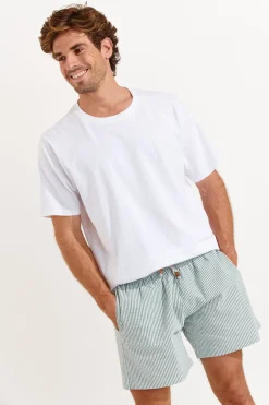 Cala 1789 Short de bain rayé vert SWIMSHORT CALVI Best