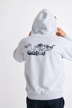 Cala 1789 Sweat à capuche VINCENTMCP CIRCUIT gris Discount
