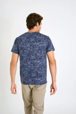 Cala 1789 T shirt bleu homme CEDRIC OLBIA Best