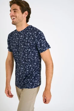 Cala 1789 T shirt bleu marine homme CEDRIC RIALTO Hot