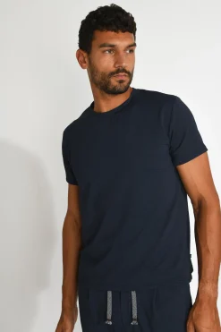 Cala 1789 T shirt technique bleu marine CYRIL TRIESTE New