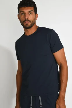 Cala 1789 T shirt technique bleu marine CYRIL TRIESTE New