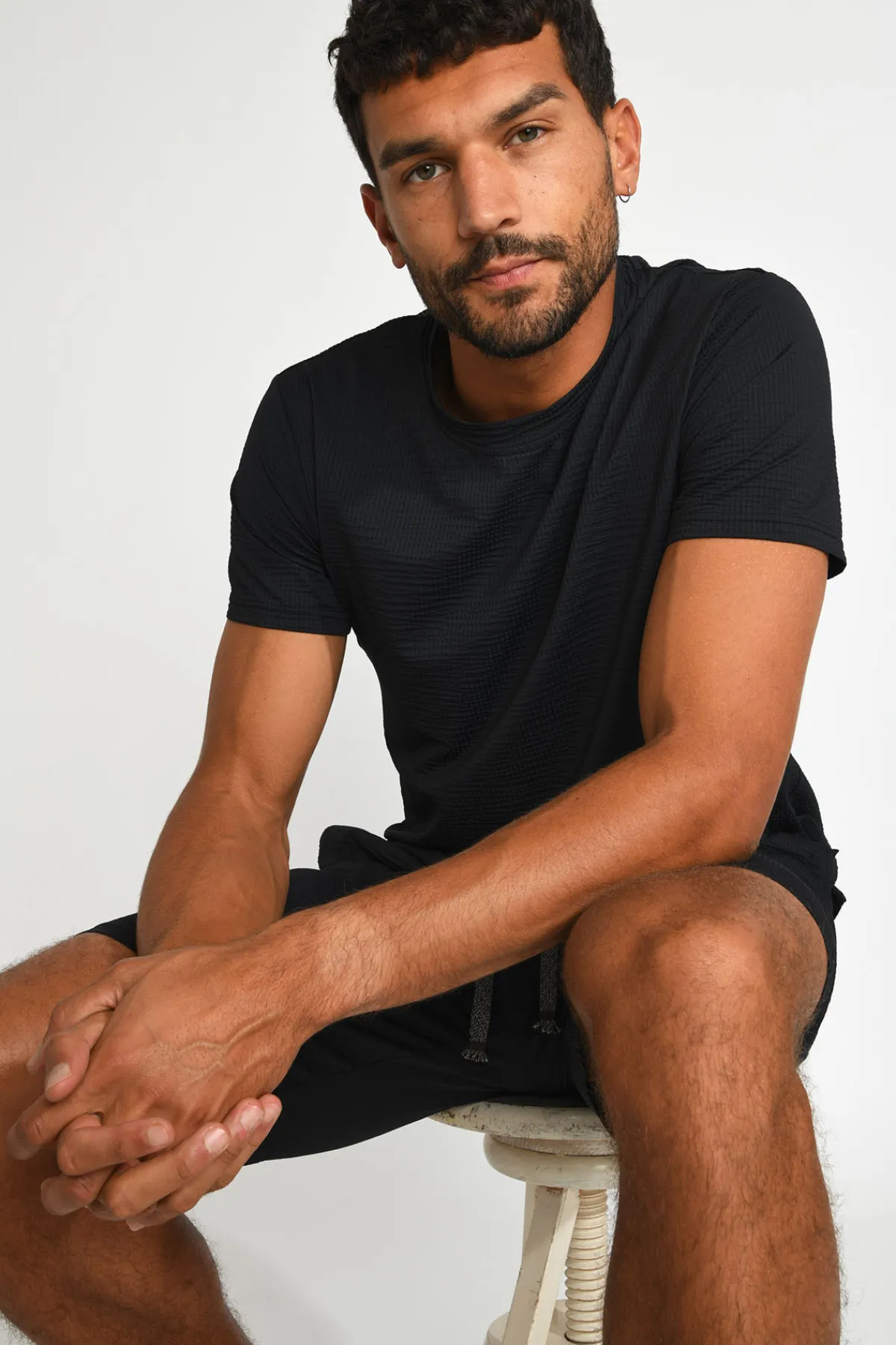 Cala 1789 T shirt technique noir CYRIL TRIESTE Sale