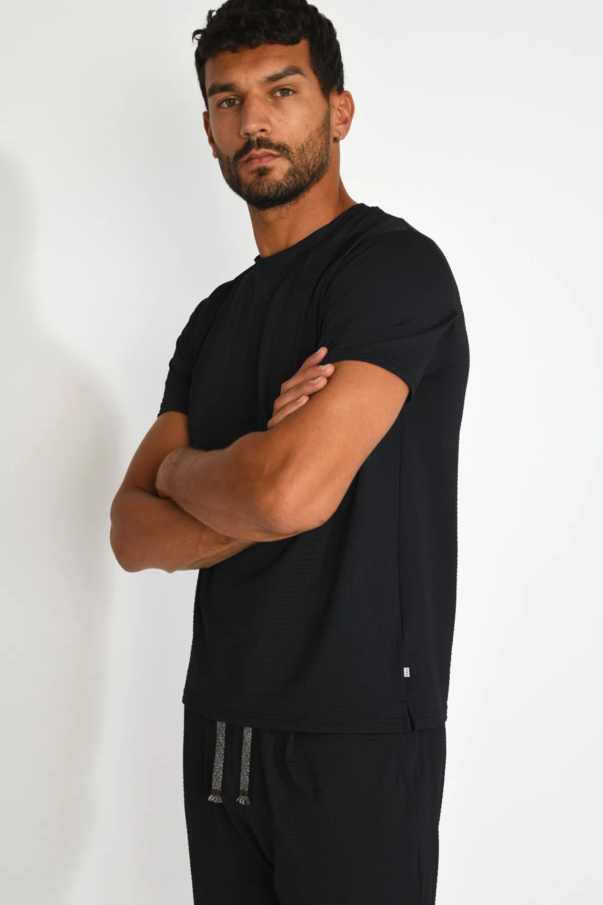 Cala 1789 T shirt technique noir CYRIL TRIESTE Sale