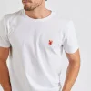 Cala 1789 T-shirt blanc avec broderie Yann Lobster Clearance