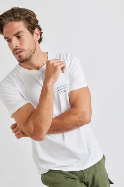 Cala 1789 T-shirt blanc en coton - Barbecue YANNBBQ DICTIO Outlet