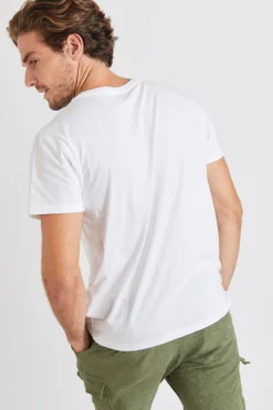 Cala 1789 T-shirt blanc en coton - Barbecue YANNBBQ DICTIO Outlet