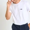 Cala 1789 T-shirt blanc en coton requin YANN SHARK Best