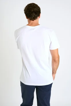 Cala 1789 T-shirt blanc en coton requin YANN SHARK Best