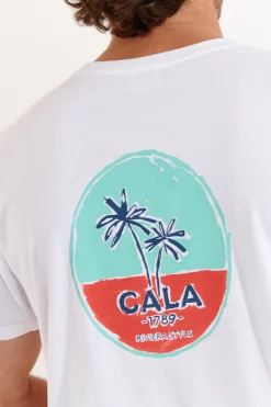 Cala 1789 Tshirt blanc YANNPALMCOLOR GALLIANI New